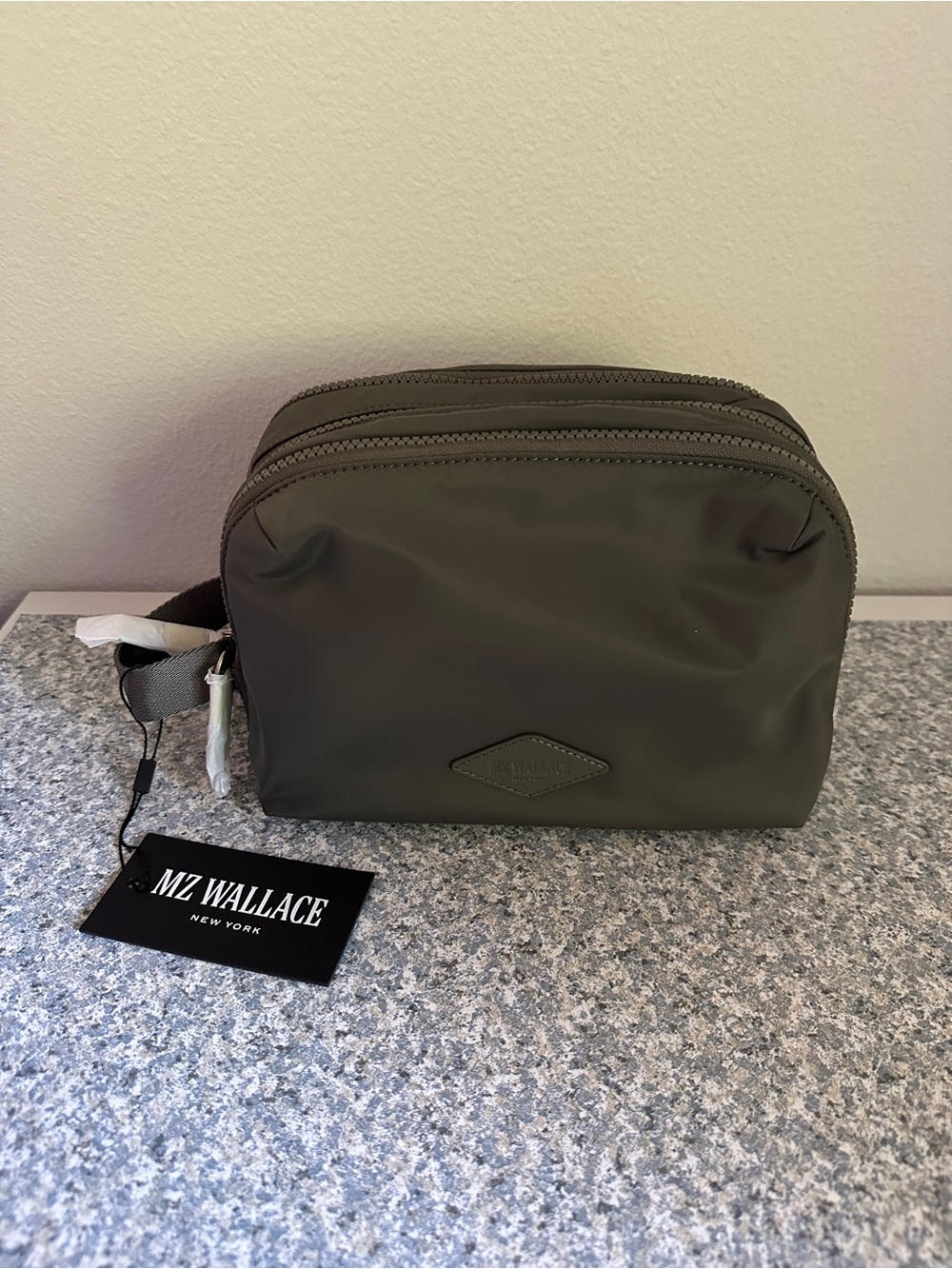 MZ WALLACE Bleecker Triple Zip Dopp Kit in Sage
